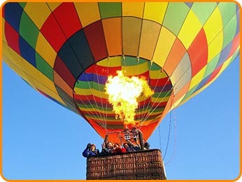 Experience an exciting hot air balloon ride